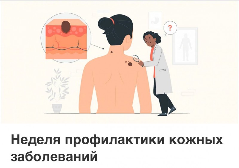 Со 2 по 8 сентября в России проходит неделя профилактики кожных заболеваний.