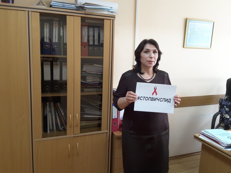 Коллектив Минздрава Дагестана во главе с министром  присоединился к интернет-флешмобу #СТОПВИЧСПИД - Файл 4