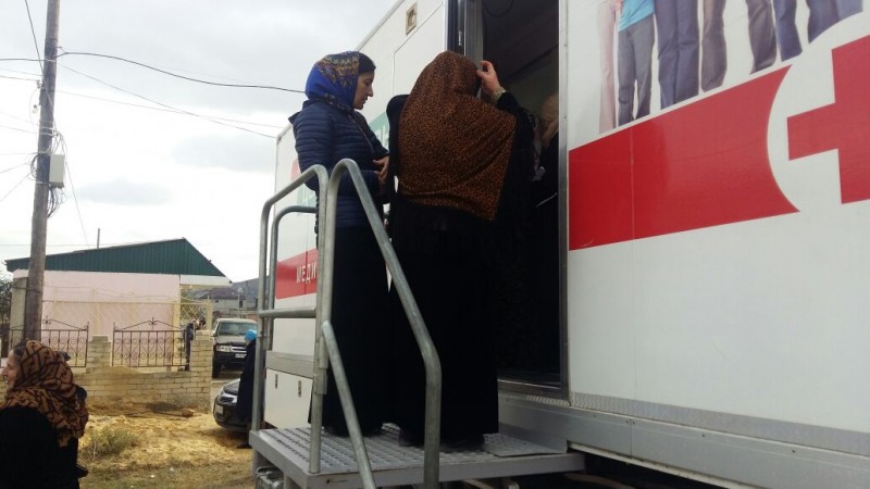 Более 400  жителей Буйнакска проверили свое здоровье в ходе дополнительной мобильной диспансеризации