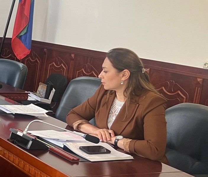 В рамках селекторного совещания с главврачами медорганизаций Республики Дагестан начальник отдела организации медицинской помощи в г. Махачкале Саида Дибирова разобрала вопрос реализации регионального проекта «Старшее поколение» - Файл 2