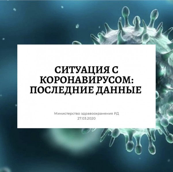 Ситуация с коронавирусом на 27 марта 2020 г.