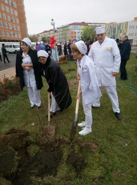 Стелу "Сердце матери - сердце России" установили в Республиканском перинатальном центре - Файл 5