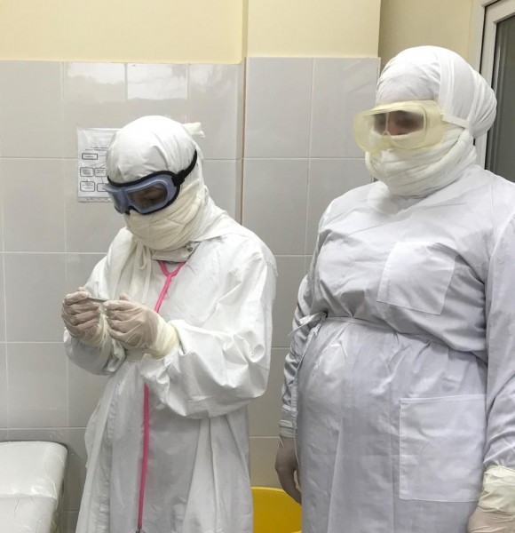В Республиканском центре инфекционных болезней прошли учения по профилактике распространения коронавирусной инфекции - Файл 5