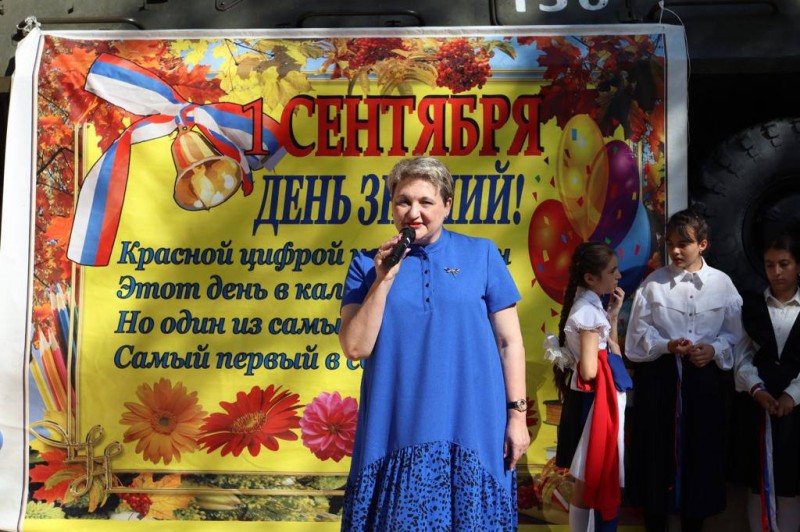 Министр здравоохранения РД Татьяна Беляева сегодня в День знаний приняла участие в открытии объектов образования города Буйнакска - Файл 2