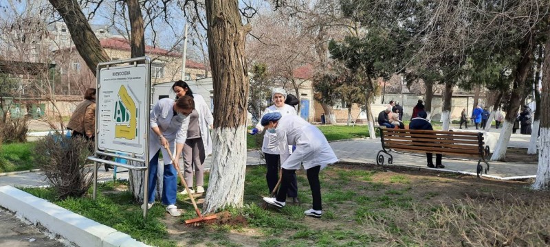 Сегодня в Министерстве здравоохранения и во всех подразделениях состоялся субботник - Файл 1