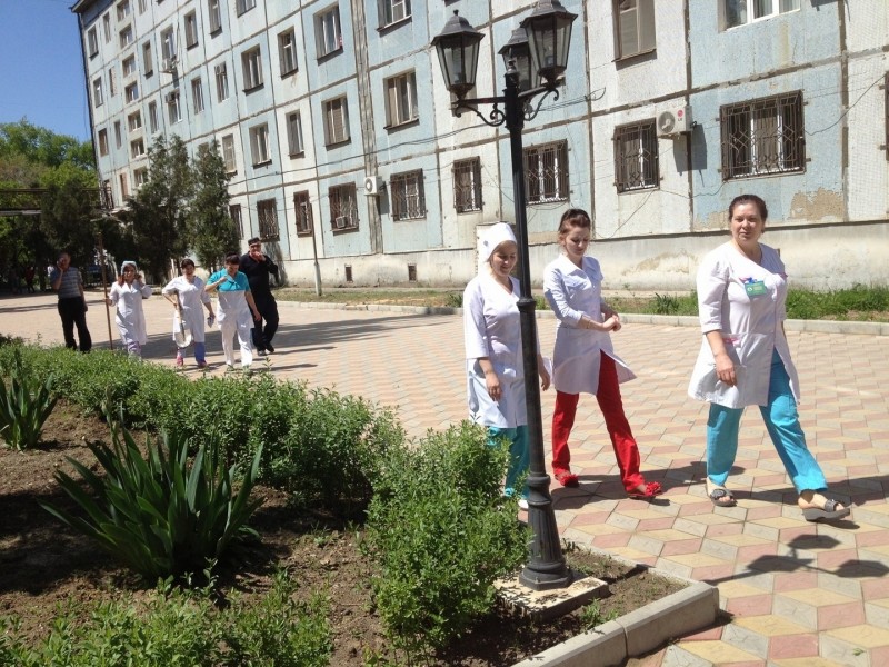 В республиканской офтальмологической больнице прошли противопожарные учения - Файл 1