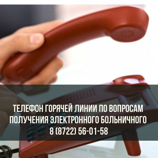 Горячая линия по вопросу получения электронного больничного