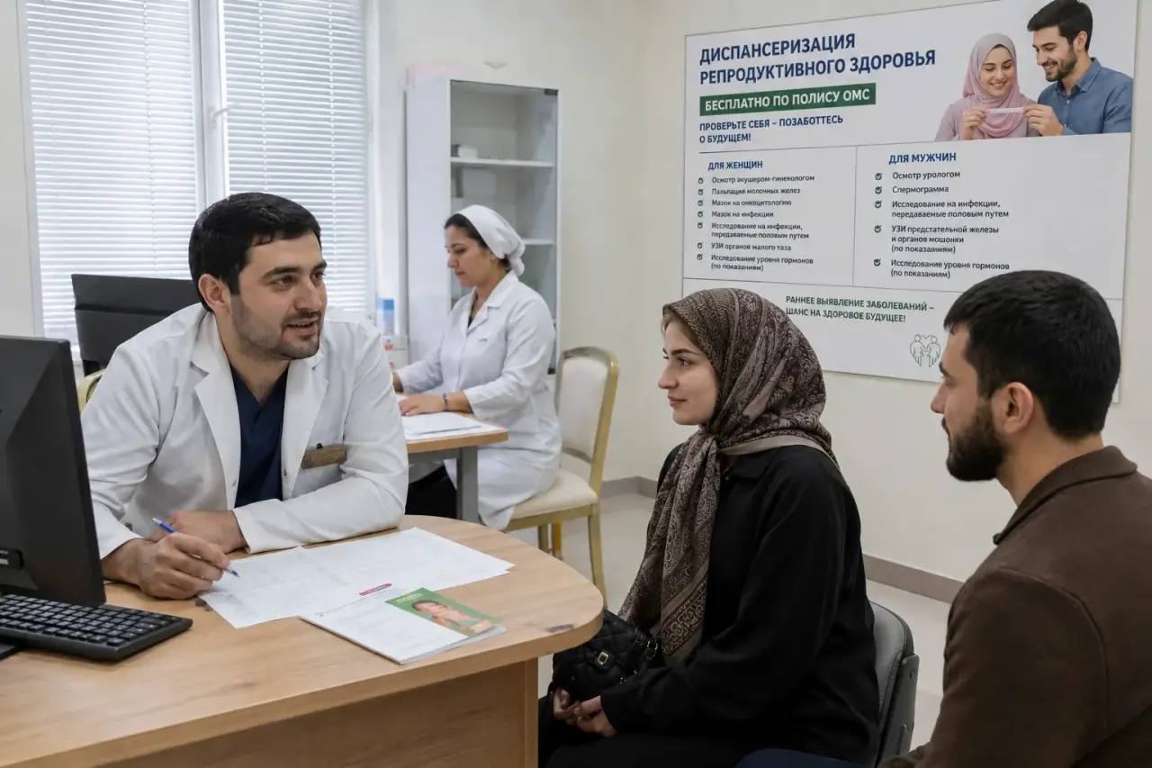 Бесплатная диспансеризация репродуктивного здоровья в Дагестане